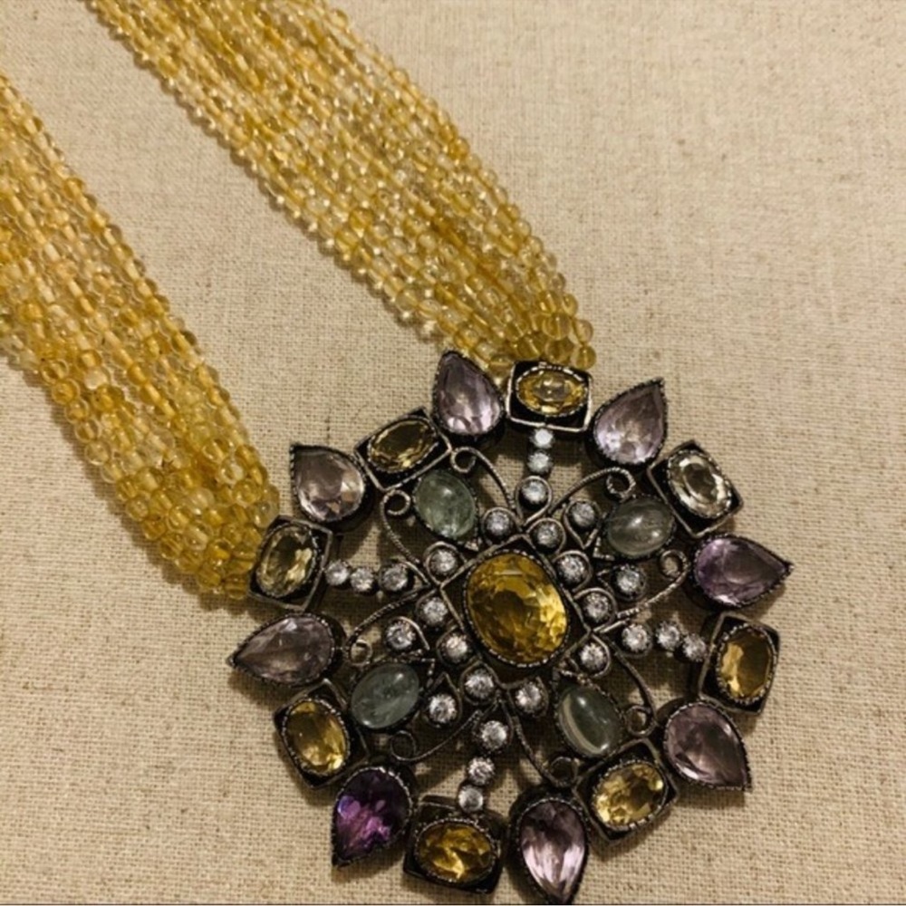 Art Karat | Necklace | Semi-Precious Necklace | Ethnic | Bollywood | Wedding - Picture 7 of 15